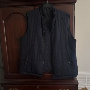 Johnston & Murphy Men's Dark Blue Quilted Vest